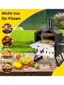 Pizzaofen Outdoor in Schwarz