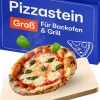Pizzastein eckig für Backofen und Grill - Für knusprigen Boden -