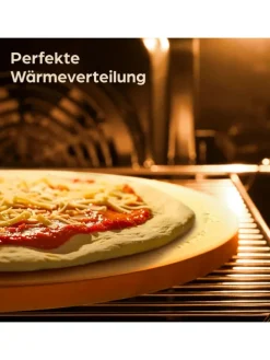 Pizzastein für Backofen & Gasgrill inkl. Pizzasschieber - 2er Set