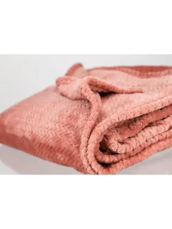 Plaid "Comfy" in Rosa