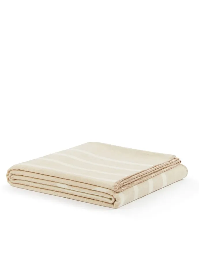 Plaid in Beige - (L)250 x (B)220 cm