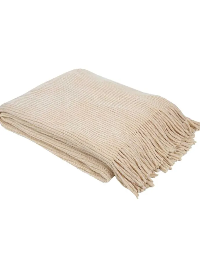 Plaid in Beige - (L)150 x (B)120 cm