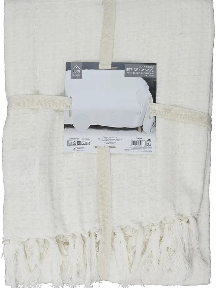 Plaid in Creme - (L)250 x (B)170 cm