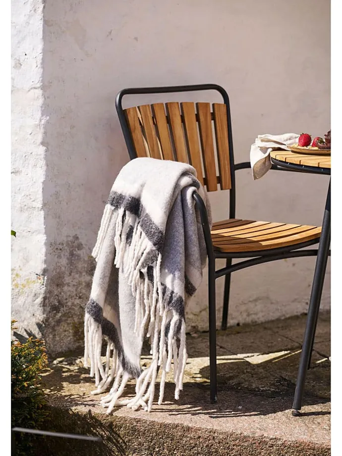 Plaid in Grau - (L)170 x (B)130 cm