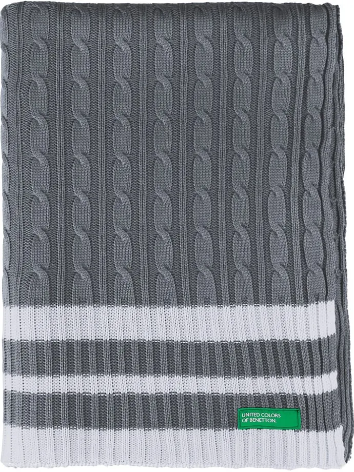 Plaid in Grau - (L)190 x (B)140 cm