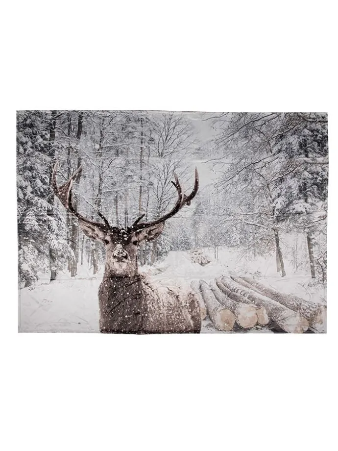 Plaid in Grau/ Braun - (L)170 x (B)130 cm