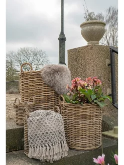 Plaid in Hellbraun/ Beige - (L)180 x (B)130 cm