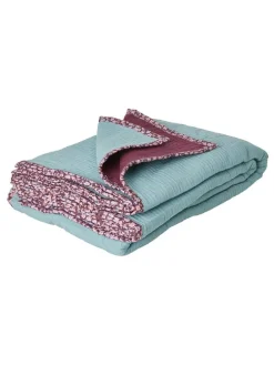 Plaid in Mint/ Lila - (L)200 x (B)140 cm