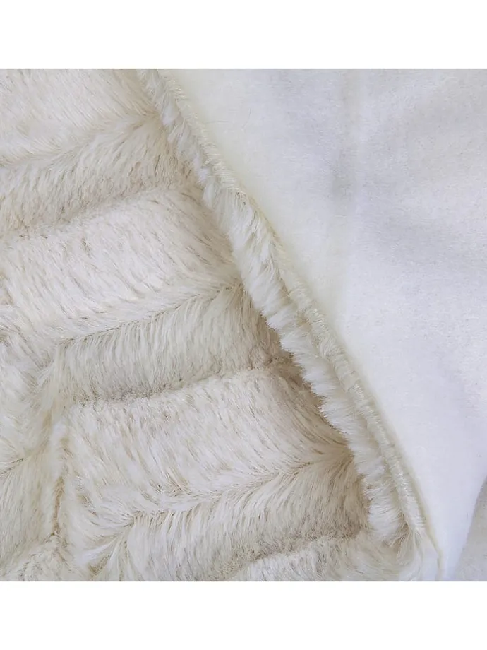 Plaid in Weiß - (L)150 x (B)120