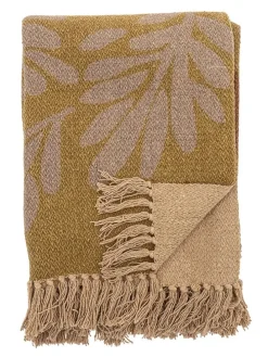 Plaid "Lark" in Beige/ Gelb - (L)160 x (B)130 cm