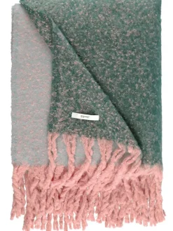 Plaid "Marty" in Grau/ Grün/ Rosa