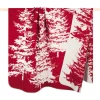 Plaid ''Pine'' in Rot/ Creme - (L)200 x (B)150 cm