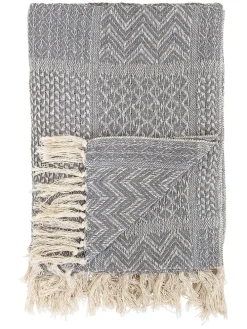 Plaid "Rodion" in Grau - (L)160 x (B)130 cm