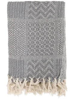 Plaid "Rodion" in Grau - (L)160 x (B)130 cm