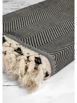 Plaid "Trendy" in Schwarz/ Creme