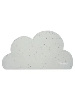 Platzdeckchen "Wolke" in Hellgrau - (L)49 x (B)27 cm