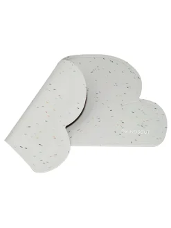 Platzdeckchen "Wolke" in Hellgrau - (L)49 x (B)27 cm