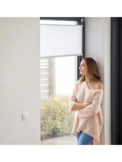 Plissee in Weiß - (L)130 x (B)60 cm