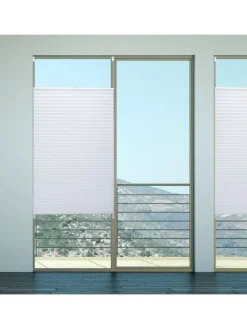 Plissee in Weiß - (L)130 x (B)60 cm