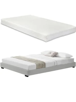 Polsterbett Solingen in Weiß (B)140cm