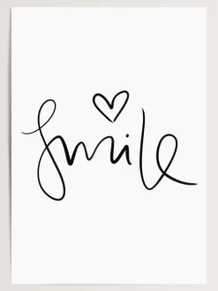Poster / Kunstdruck "Smile" I Ohne Rahmen