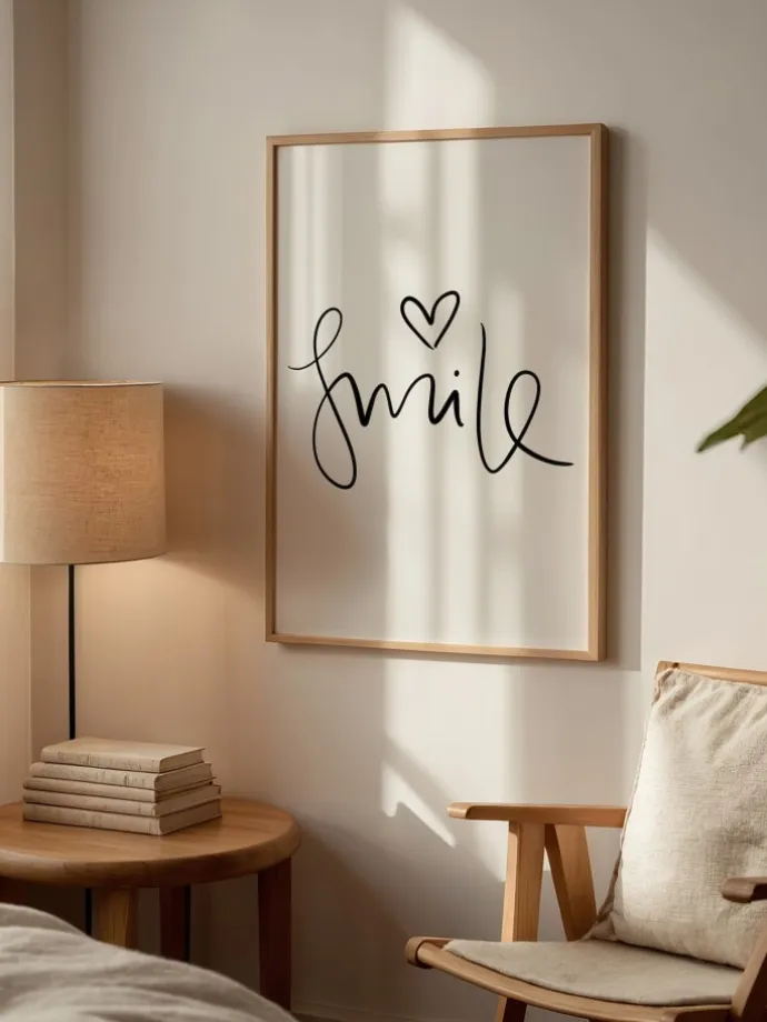 Poster / Kunstdruck "Smile" I Ohne Rahmen