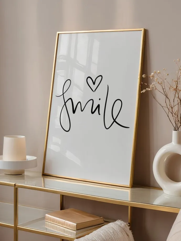 Poster / Kunstdruck "Smile" I Ohne Rahmen