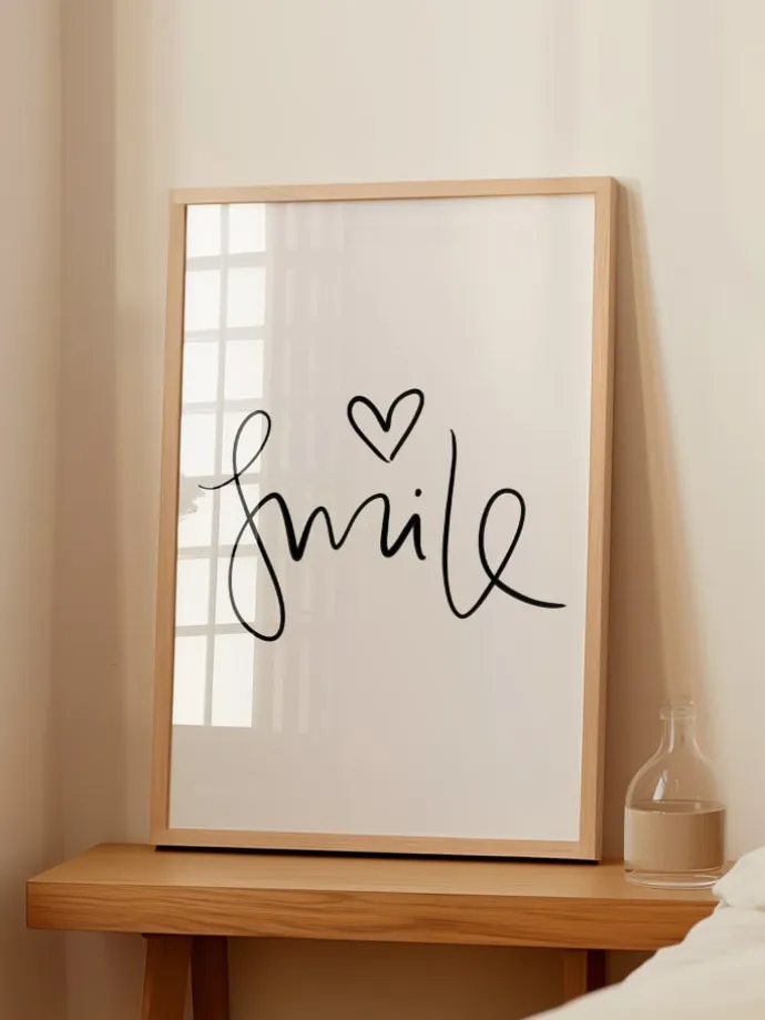 Poster / Kunstdruck "Smile" I Ohne Rahmen