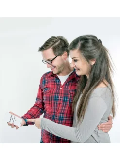 Postkarte Kinder Energiebündel mit Spruch in Weiß