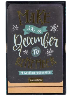 Postkarten-Adventskalender "Make it a December to remember"