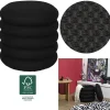 Pouf ''Atome'' in Schwarz - (H)44 x Ø 38 cm