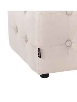 Pouf WISCONSIN in Beige - (W) 36 x (H) 39 x (L) 36 cm