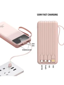 Powerbank in Rosa - 10.000 mAh
