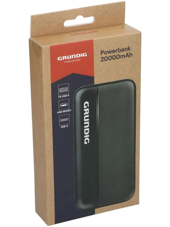 Powerbank in Schwarz - 20000 mAh
