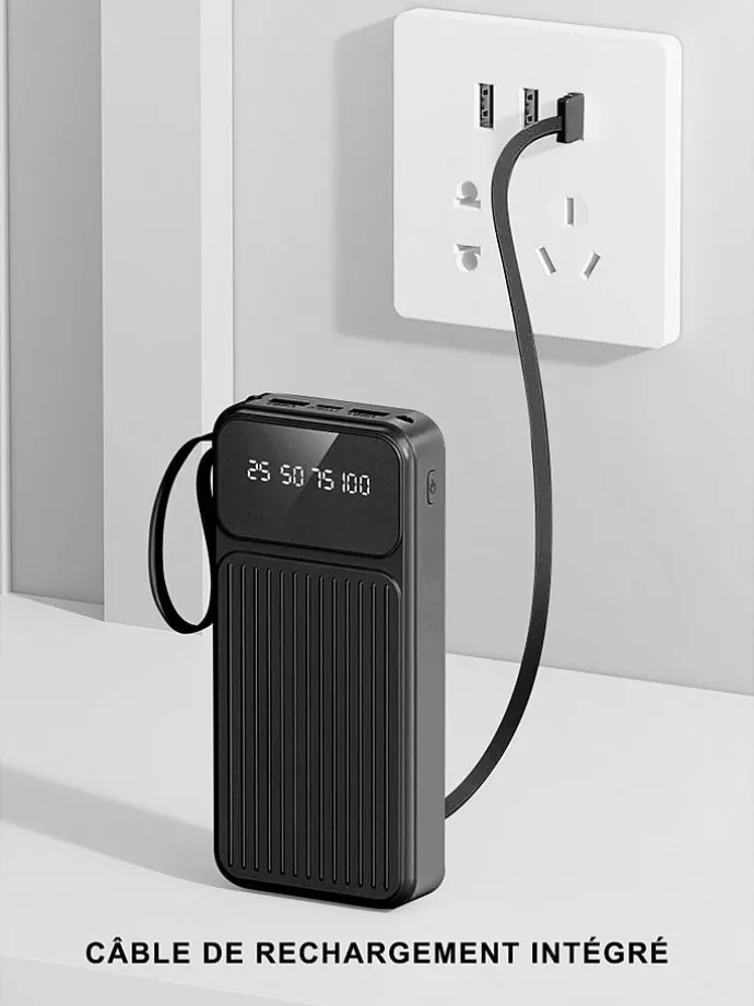 Powerbank in Schwarz - 30.000 mAh