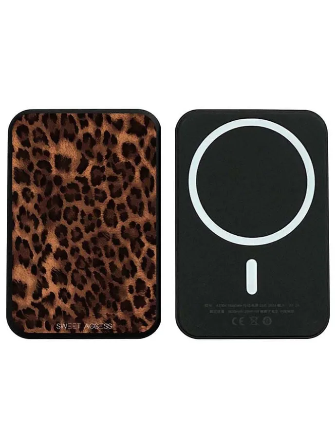 Powerbank in Schwarz/ Hellbraun - 10000 mAh