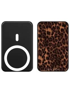 Powerbank in Schwarz/ Hellbraun - 10000 mAh