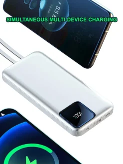 Powerbank in Weiß - 20.000 mAh