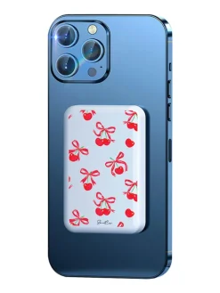 Powerbank in Weiß/ Rot - 10.000 mAh