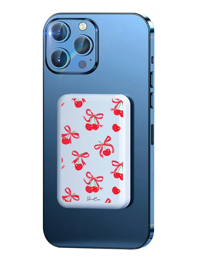 Powerbank in Weiß/ Rot - 10.000 mAh