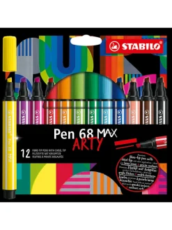 Premium-Filzstift - STABILO Pen 68 MAX ARTY" - 12 Stück