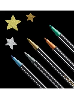 Premium-Filzstifte ''STABILO Pen 68 metallic'' - 6 Stück