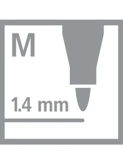 Premium-Filzstifte ''STABILO Pen 68 metallic'' - 6 Stück