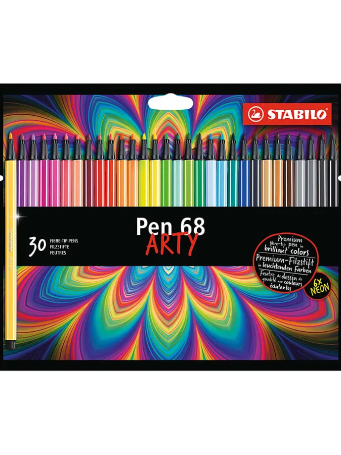 Premium-Filzstifte "STABILO Pen 68-ARTY" - 30 Stück