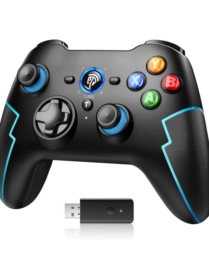 Pro Bluetooth-Controller mit Hall-Trigger Blau in Blau