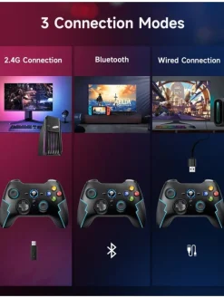 Pro Bluetooth-Controller mit Hall-Trigger Blau in Blau