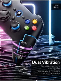 Pro Bluetooth-Controller mit Hall-Trigger Blau in Blau