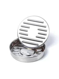 Profi Burgerpresse Edelstahl in silber