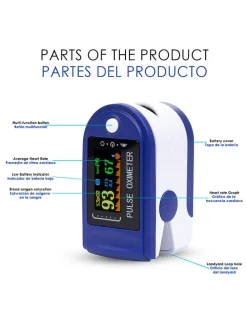 Pulsoximeter in Blau