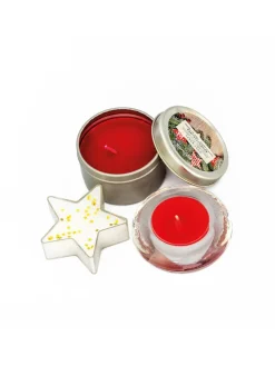 PUR Adventskalender mit nur 4 Türchen, gefüllt – Lichterglanz in Bunt